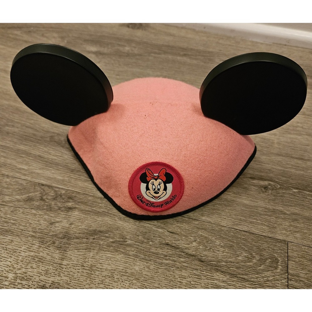 Vintage Minnie Mouse Walt Disney World Pink Hat Mouse Ears Infant size